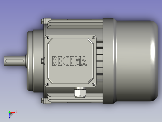 BN系列三相异步电机BN-80-B3-1俯视缩略图