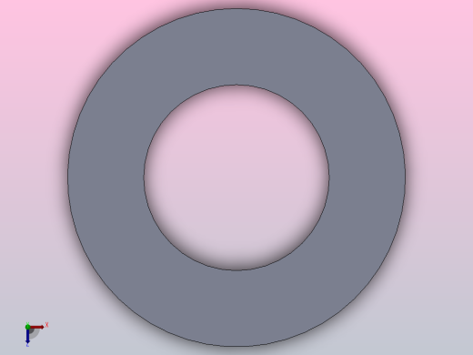 多套GBT9126管法兰用非金属平垫圈3D模型Solidworks设计俯视缩略图