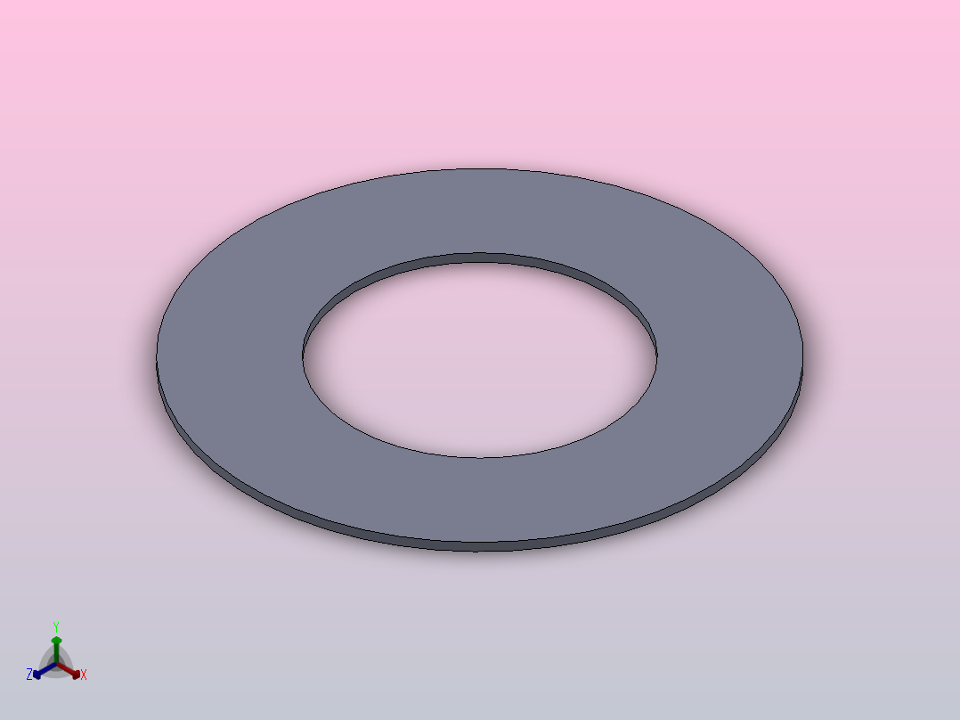 多套GBT9126管法兰用非金属平垫圈3D模型Solidworks设计正等轴测图