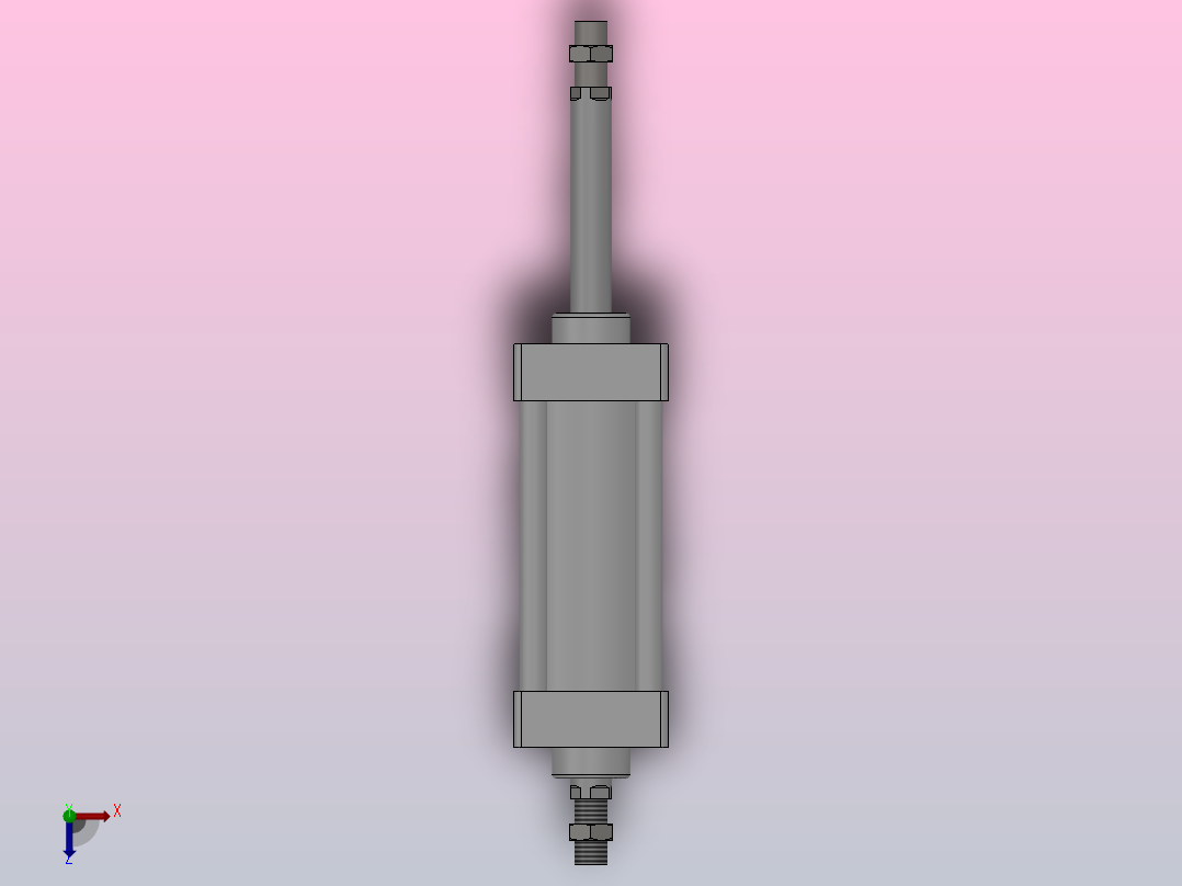 SUD双轴复动型气缸SUD63×100---CS1U俯视图