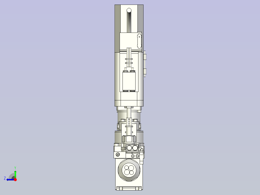 yk150xg机器人三维数模图纸右视图