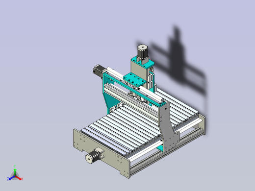 3轴CNC机床设备3D