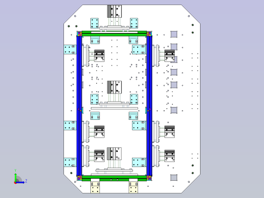 型材框架焊接夹具设计左视缩略图
