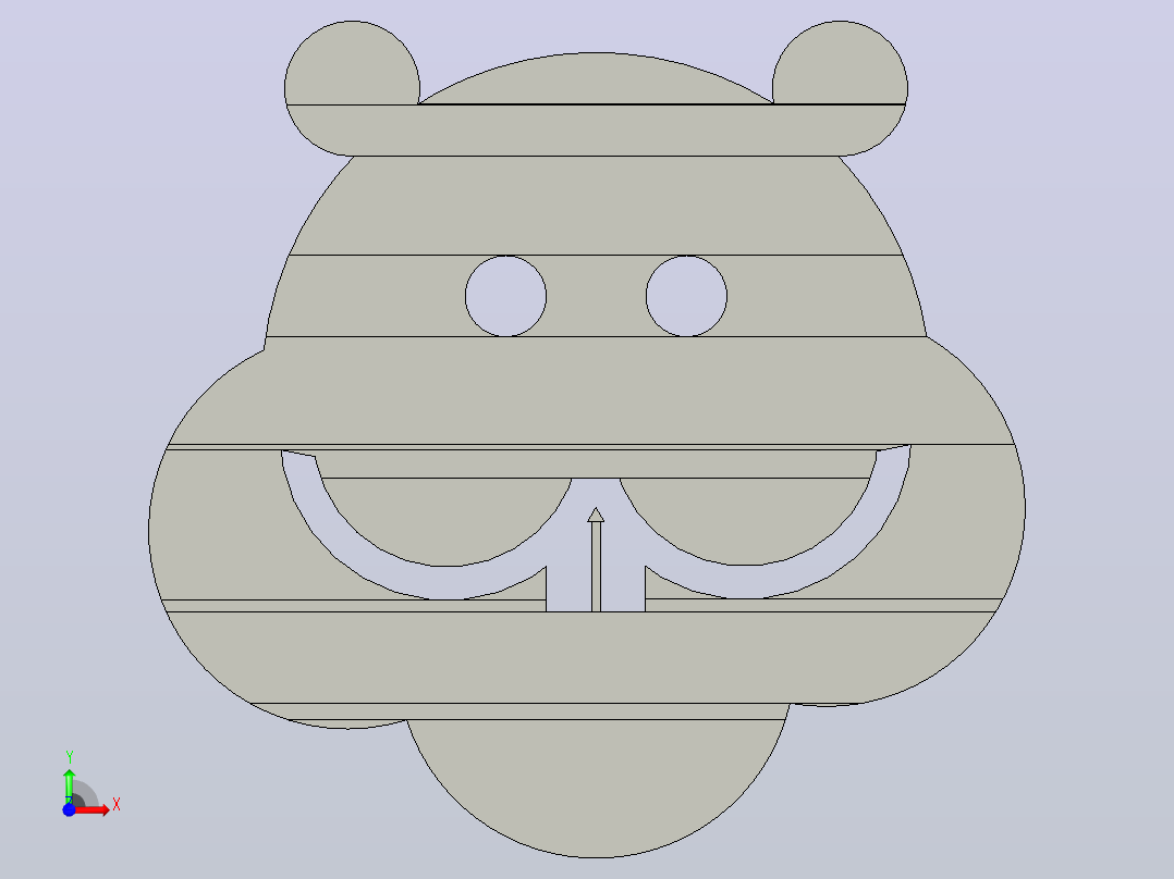 小熊LOGO前视图