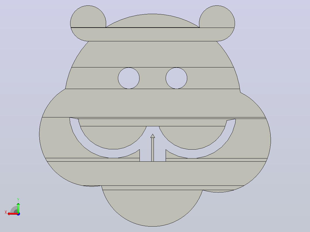 小熊LOGO后视图