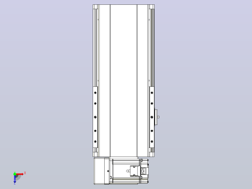 皮带直线轴半封闭可选导轨TPA-HNB-202D-140-L150-LU-Y-P75-N3俯视缩略图