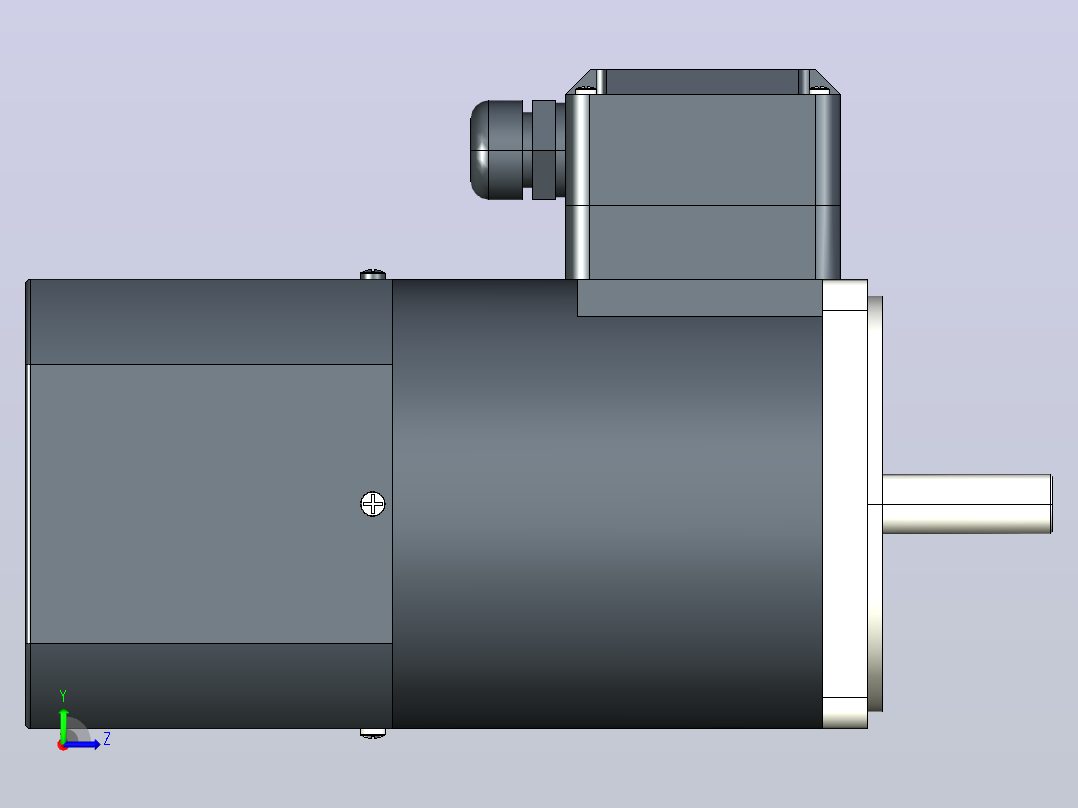 90AC(40W╱60W)微型交流（圆轴）基本型电机[90YS60WDV22HFF]左视图