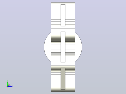 3FKOVFM LUG ANSI 裸轴蝶阀，凸耳的ANSI版本左视缩略图