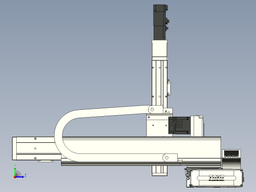 XYGT432-A1-850-400-250-M-C负载1-10KG 三轴悬臂模组 内嵌式 XYGT432-A1 替换TOYO模组滑台左视缩略图