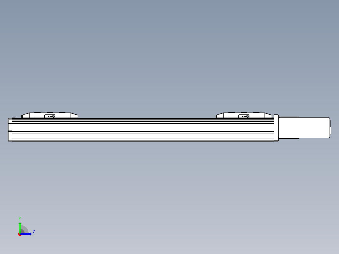 皮带直线轴双滑块型TPA-GCBS-50-P42-L125-QL-M10-N3左视图