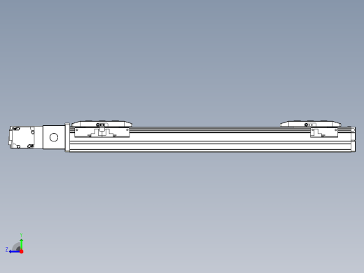 皮带直线轴双滑块型TPA-GCBS-50-P42-L125-QL-M10-N3右视缩略图