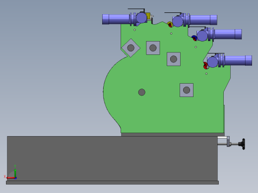 四色管式打印机核心结构后视缩略图