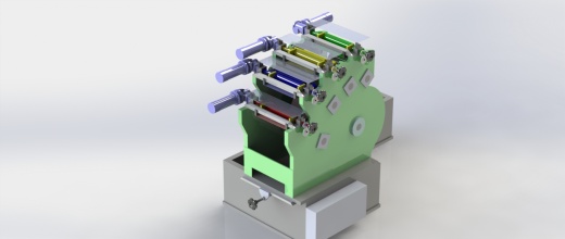 四色管式打印机核心结构缩略图