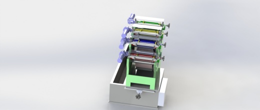 四色管式打印机核心结构缩略图