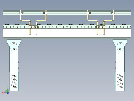智能仓储物流行业滚筒输送线sw2020可编辑后视缩略图