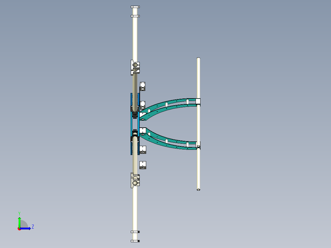 多轴图纸左视图