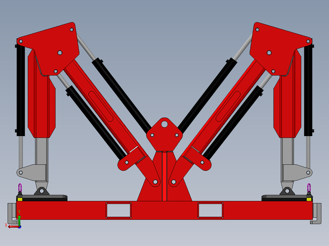 卡车托盘固定器后视图
