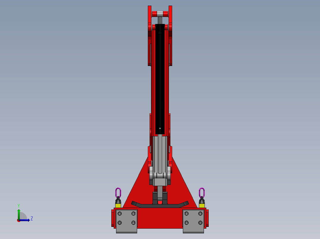 卡车托盘固定器左视图