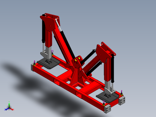 卡车托盘固定器正等轴测缩略图