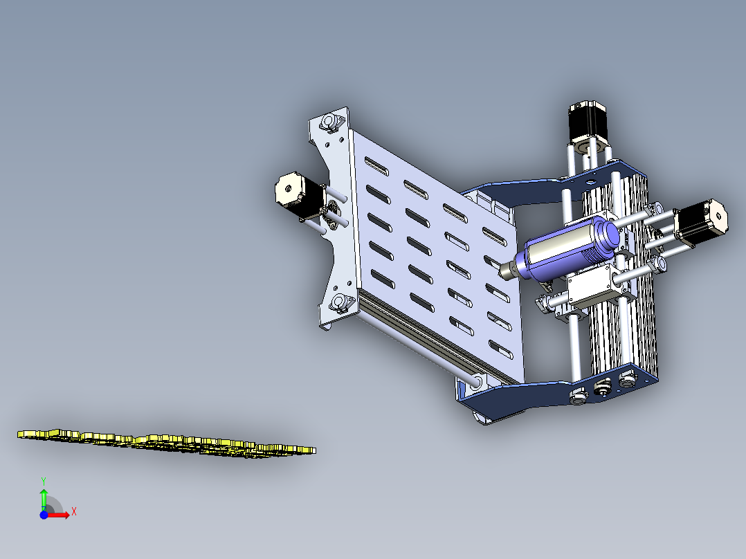 B4_三轴数控机床(cnc铣床)前视图