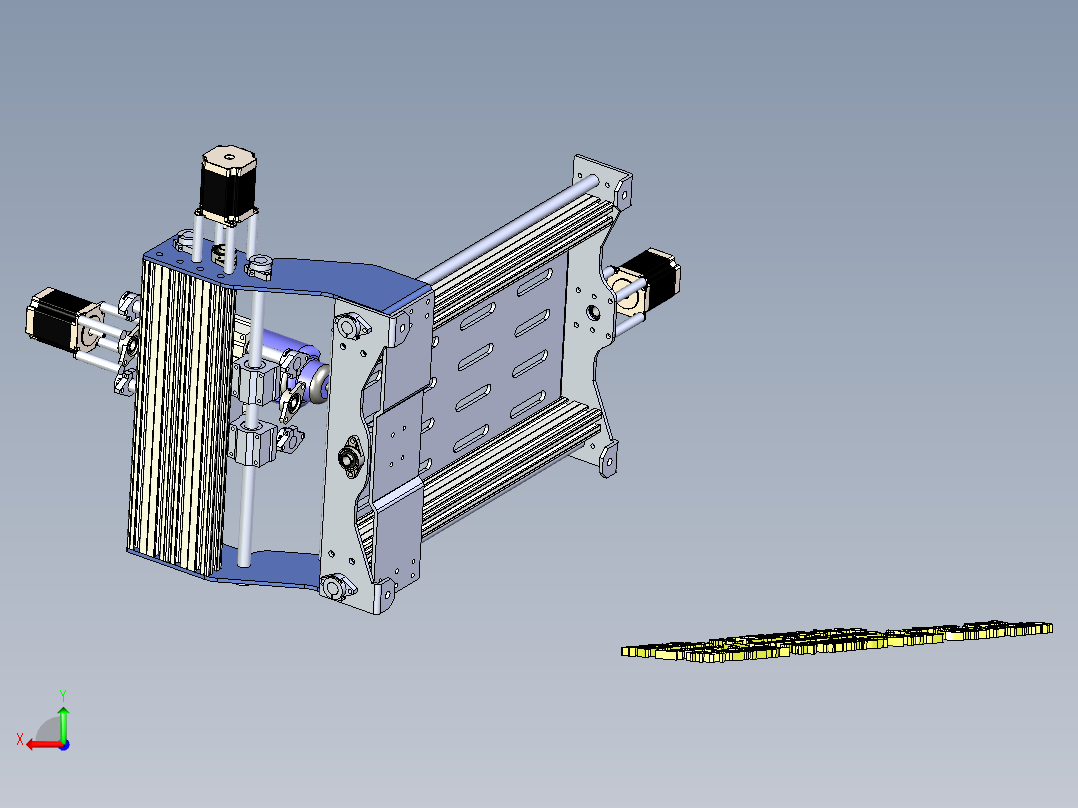 B4_三轴数控机床(cnc铣床)后视图