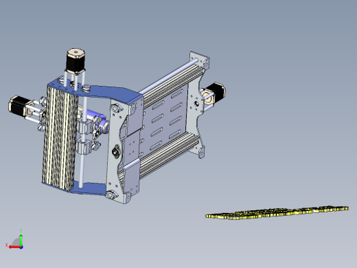B4_三轴数控机床(cnc铣床)后视缩略图