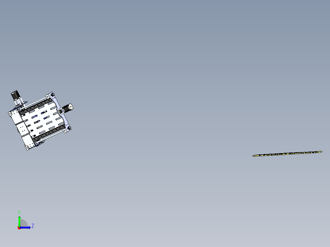 B4_三轴数控机床(cnc铣床)左视图