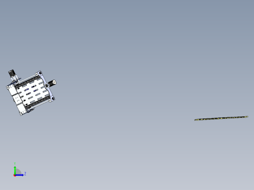B4_三轴数控机床(cnc铣床)左视缩略图