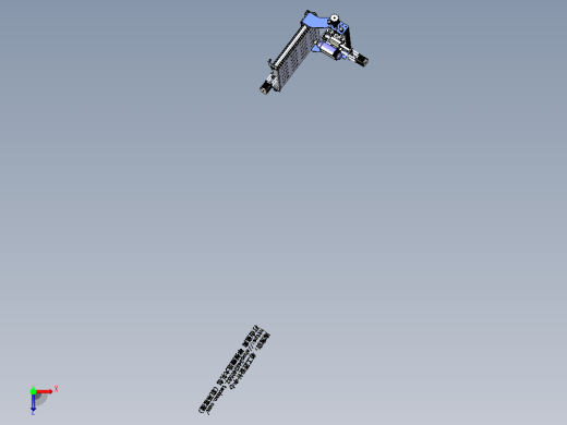 B4_三轴数控机床(cnc铣床)俯视缩略图