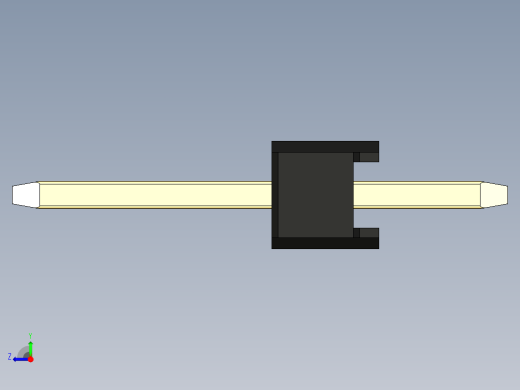 彩色公头100mil（2.54mm）系列-DS1021_black_1x06p_100mil_Type1_rev1.0右视缩略图