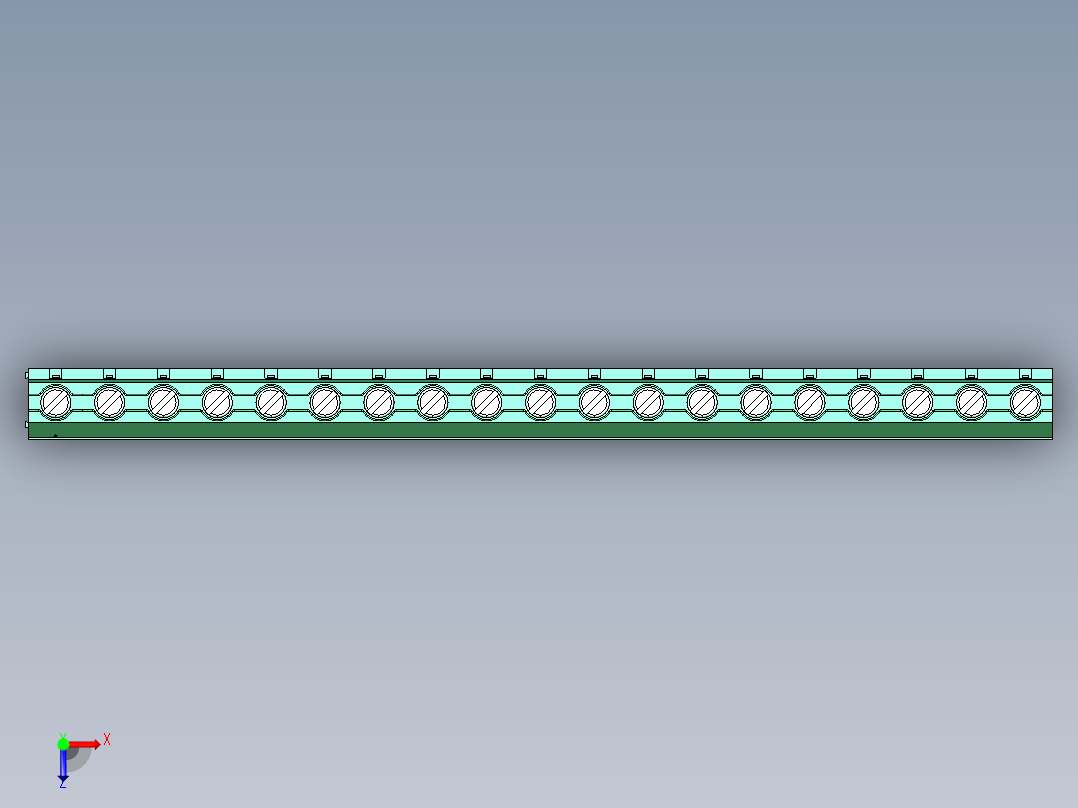 DEGSON DG636 系列 6.357.629.52mm 接线端子-DG636-9.52-19P-14-00AH俯视图