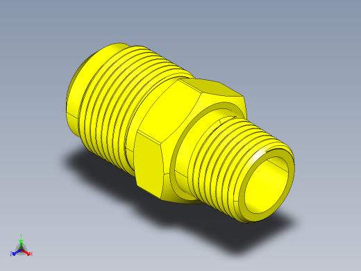 喇叭形 45D 半接头连接器-FLARE 45D 3-4 Tube OD 1-1-16-14 1-2 NPT.STEP