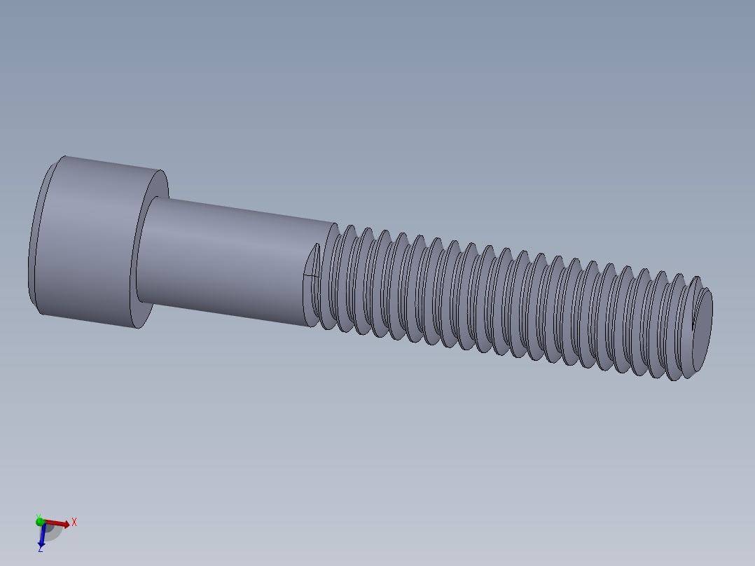 粗螺纹 SHCS 螺钉-SHCS 9.525.x16x2.SLDPRT