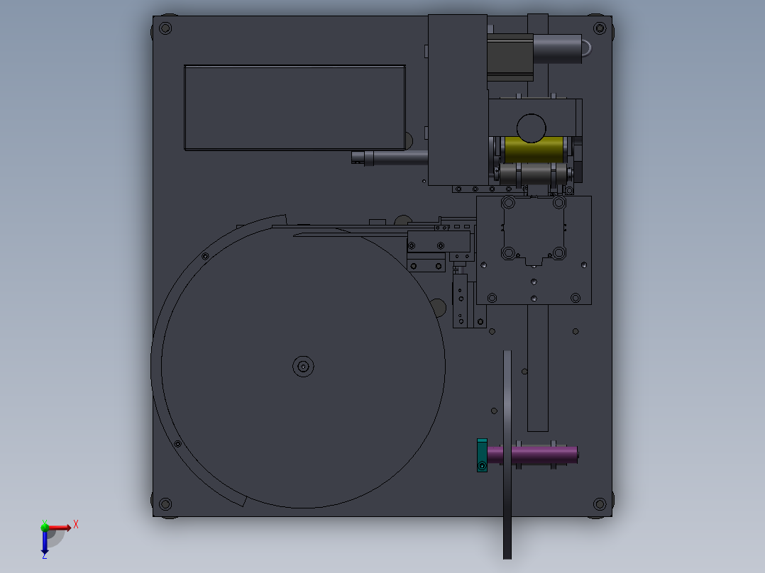 咪头组装机俯视图