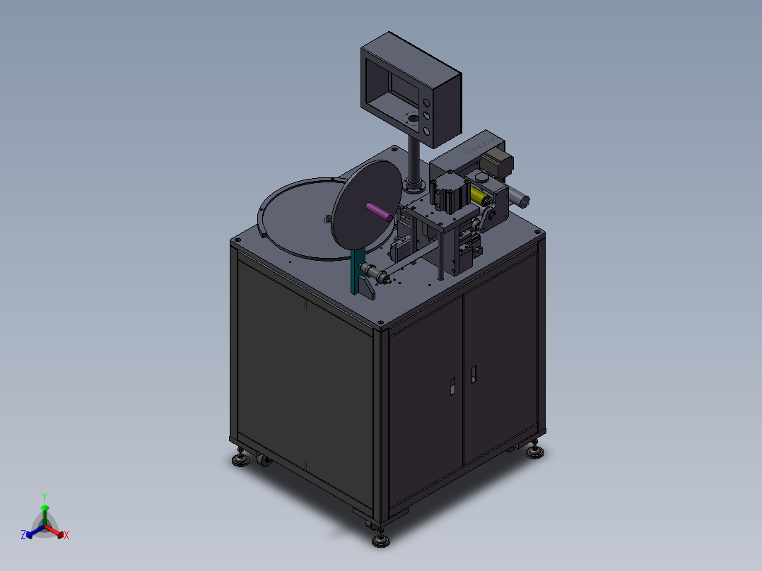 咪头组装机正等轴测图