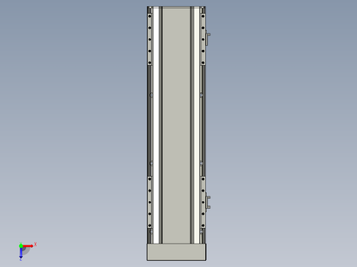 直线模组LHA170-S450-D设计图纸俯视缩略图