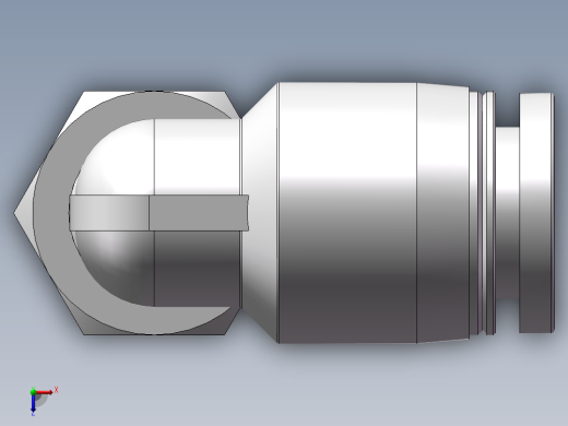 螺纹弯通APLF8-G01（1分8厘内螺纹）俯视缩略图