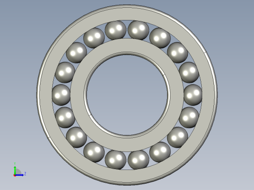 深沟球轴承6308左视缩略图