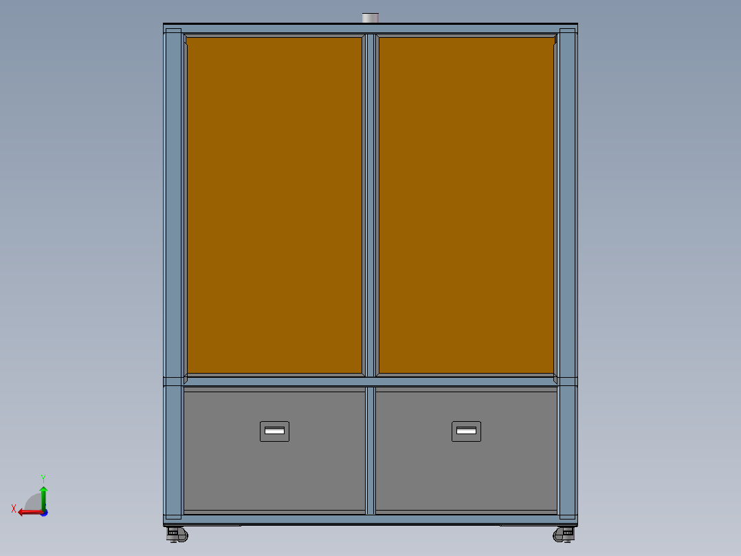 智能无土栽培植物设备后视图
