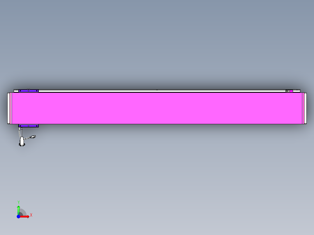 威洛博VL系列直线电机模组-VL17E1-S1400前视图