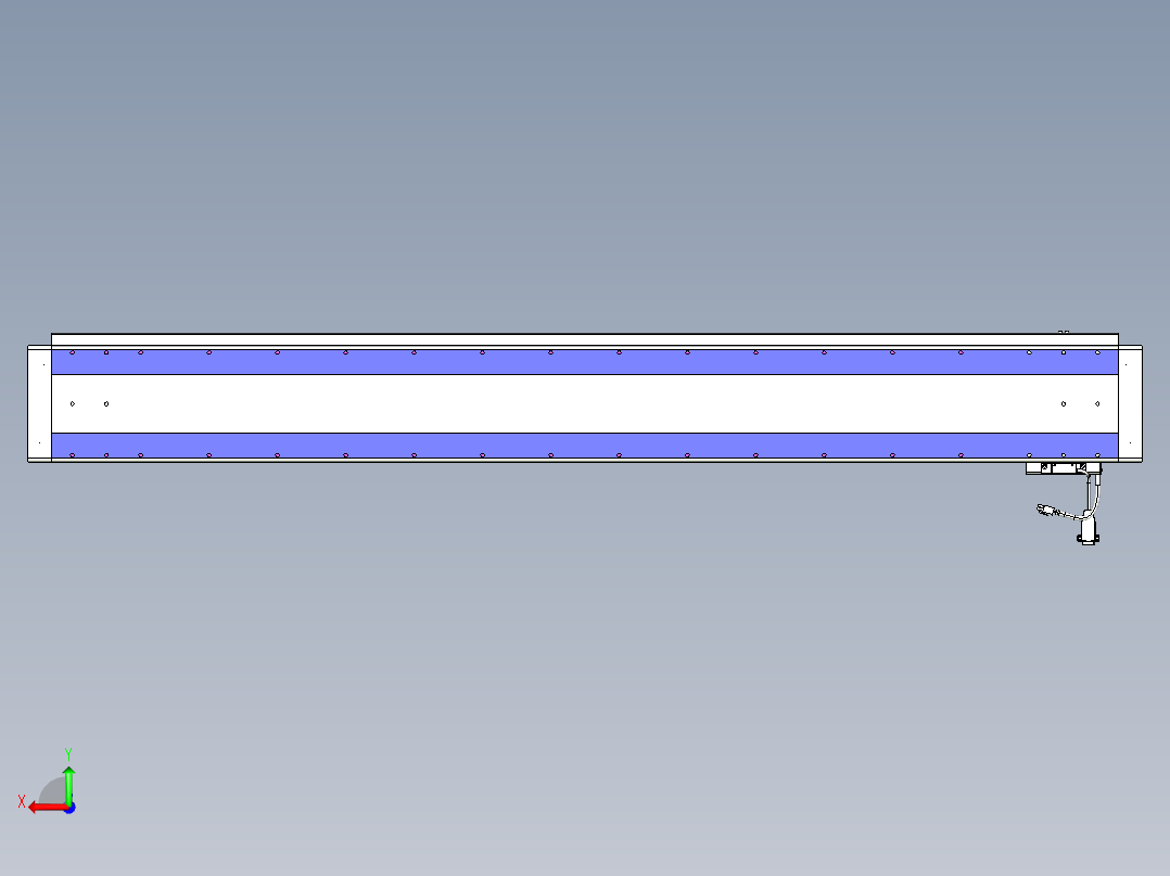 威洛博VL系列直线电机模组-VL17E1-S1400后视图