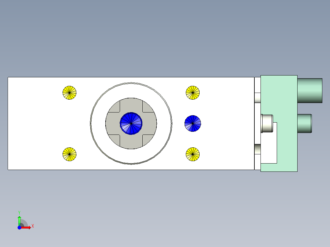 德克斯TUNKERS气缸数模SZK_63_1_B_T12_TUENKERS前视图