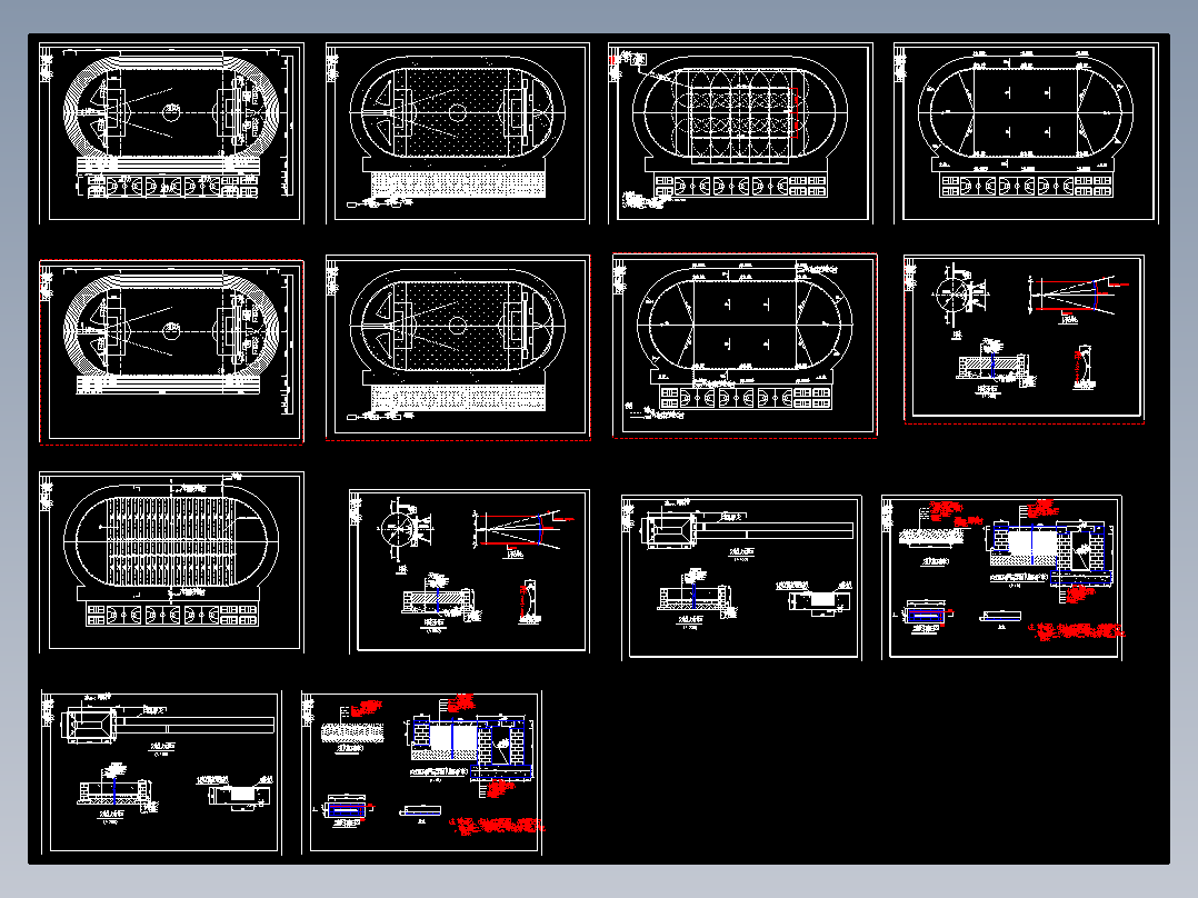 某小学田径运动场地（跑道、篮球场、足球场）施工图纸