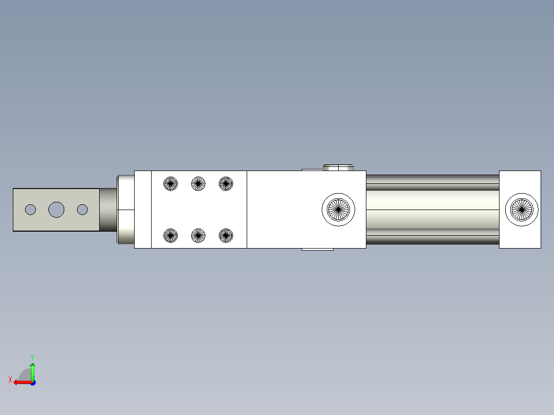 德克斯TUNKERS气缸数模SZK_63_1_A12_T12_TUENKERS后视图