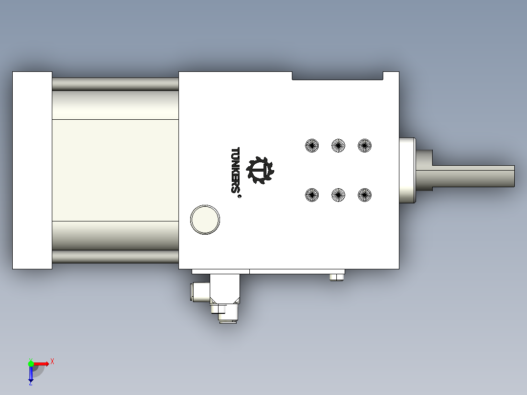 德克斯TUNKERS气缸数模SZK_63_1_A12_T12_TUENKERS俯视图