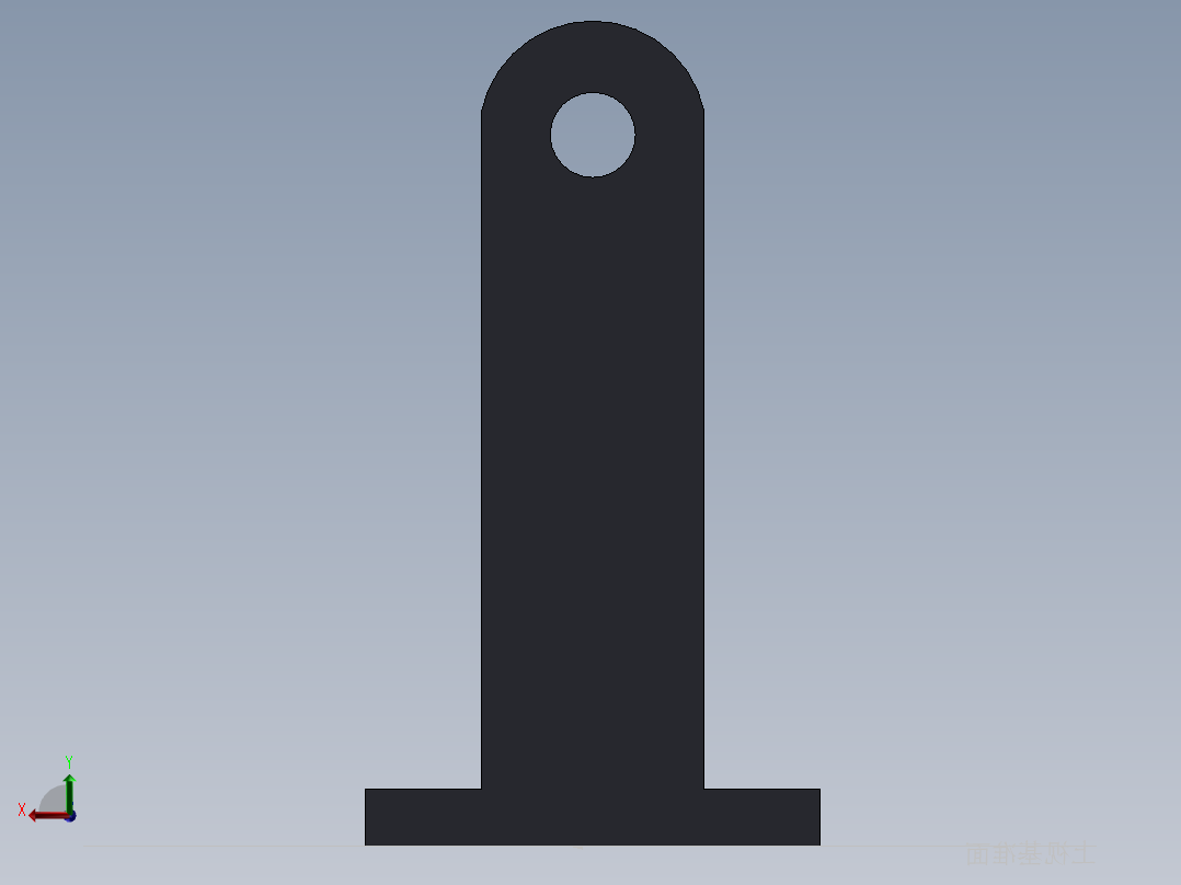 S46 摇臂支撑座后视图