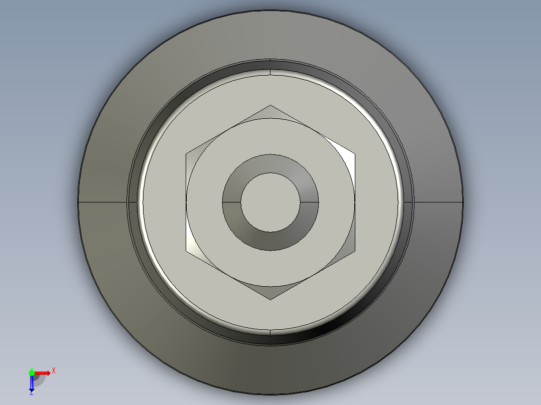 水平調整腳座(SUS製)LSA32-SUS-3D多系列多零件图纸模型俯视图