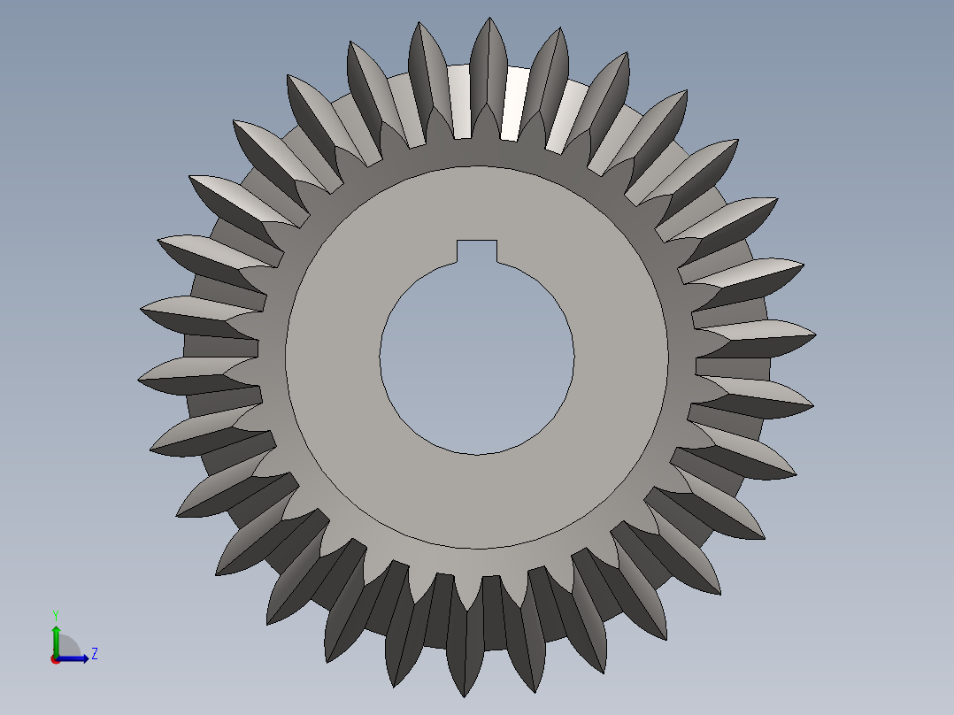 锥齿轮设计--SW左视图