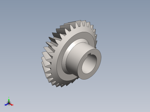锥齿轮设计--SW正等轴测缩略图