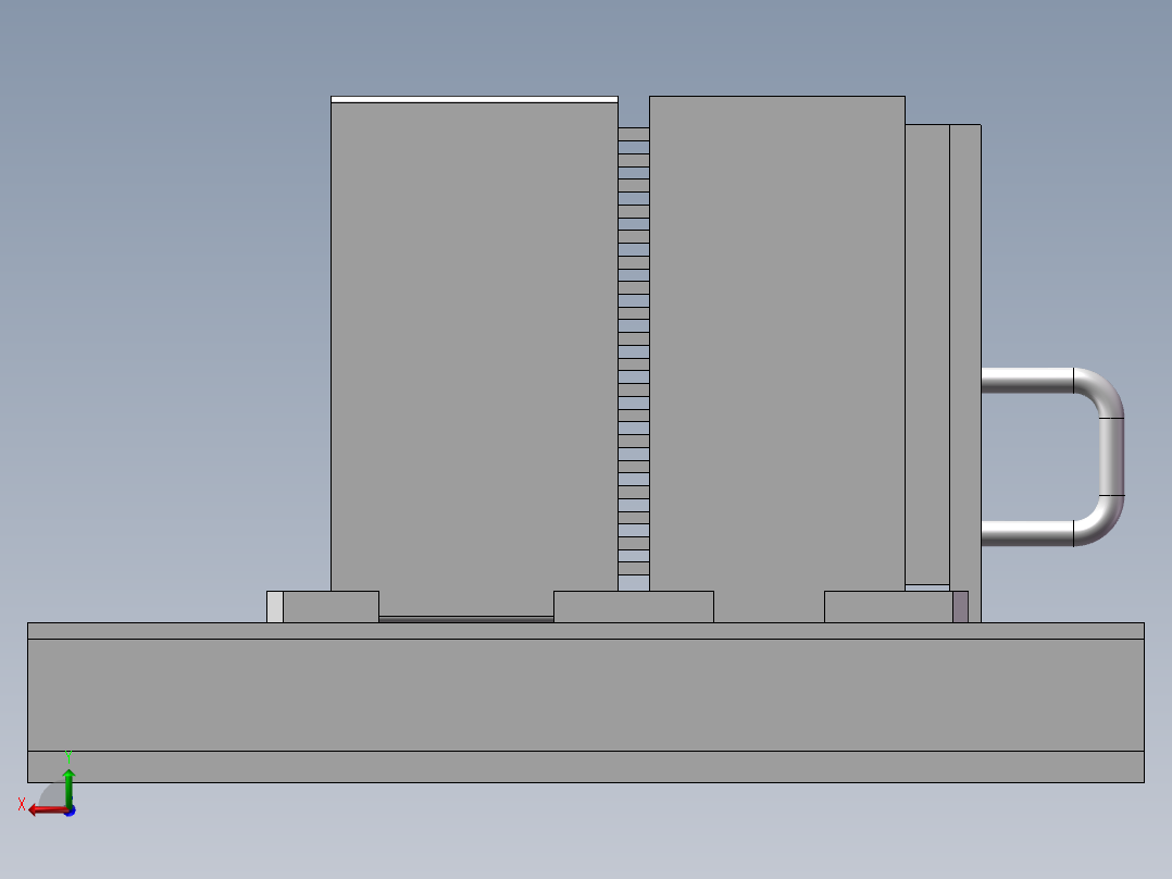 料架挤压设备后视图